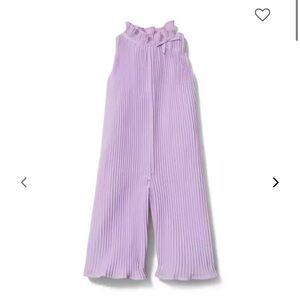 Janie and Jack Lavender Pleated Jumpsuit, Size 10